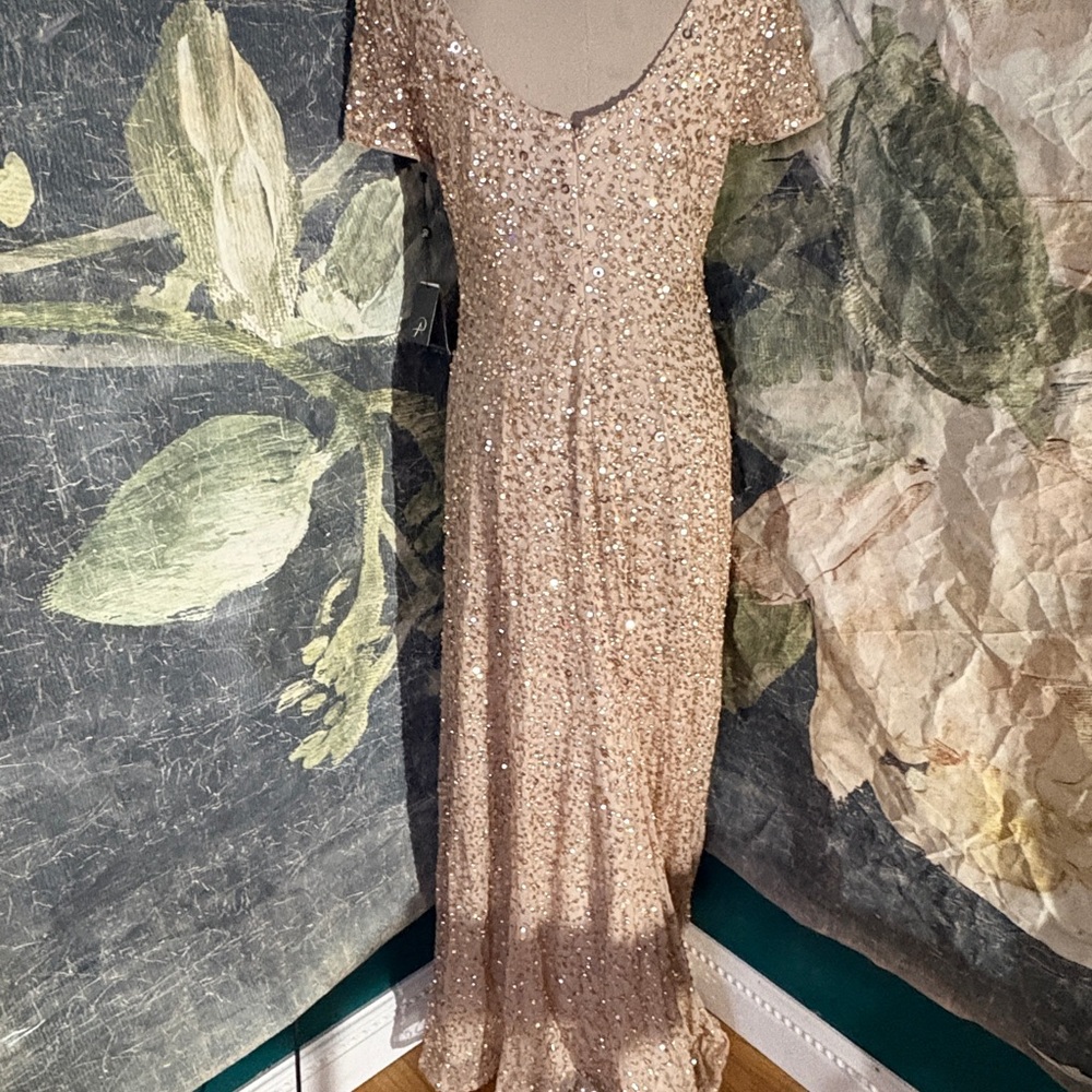 Adrianna Papell Scoop Back Long Dress - Picture 7 of 8